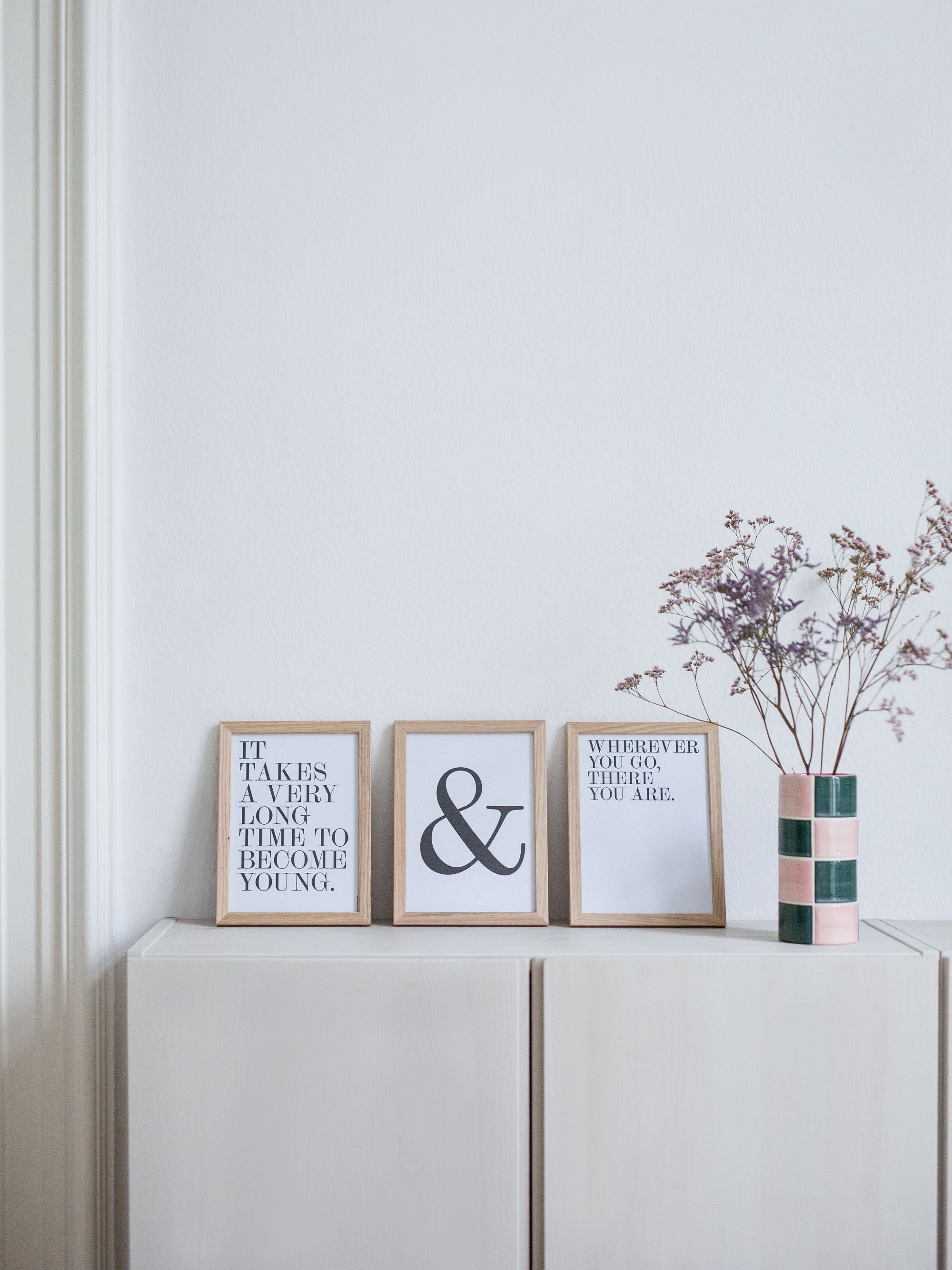 Art Print Art Prints A5 Origin Typo Set of 3